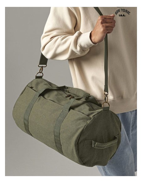 BAG-BG655-Vintage Canvas Barrel Bag 2